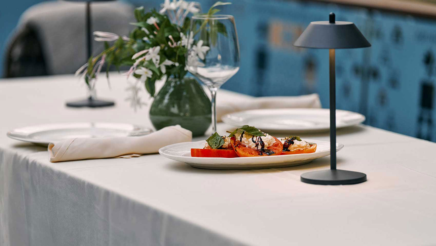 tomato appetizer on river cruise